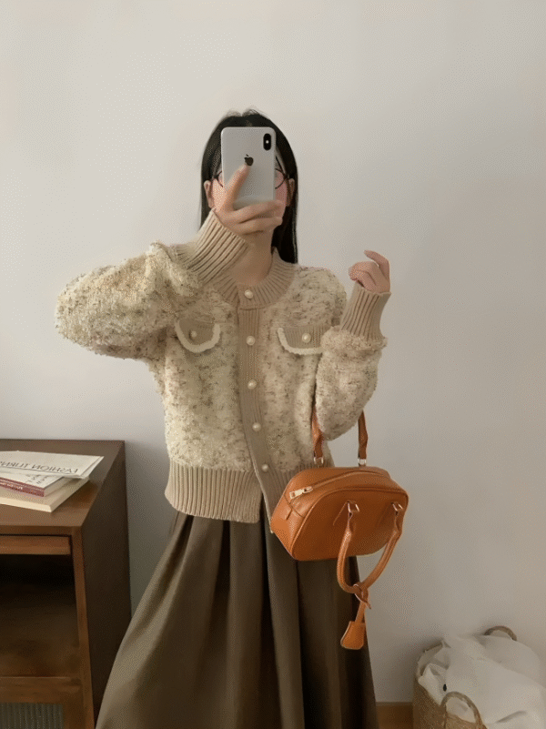 Round-Neck Grey Sweater